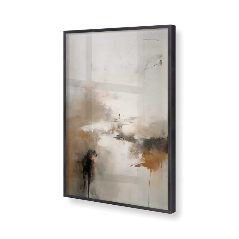 Gentle Gilded Gust I, 37.25" H x 25.25" W, Weathered Zinc Single Picture Framed