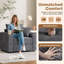 Fauteuil-lit d'intérieur surdimensionné avec repose-pieds-220585915