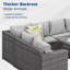 9 Seater Rattan Garden Sofa & Table Set Garden Furniture For Outdoor Patio Use-743065023