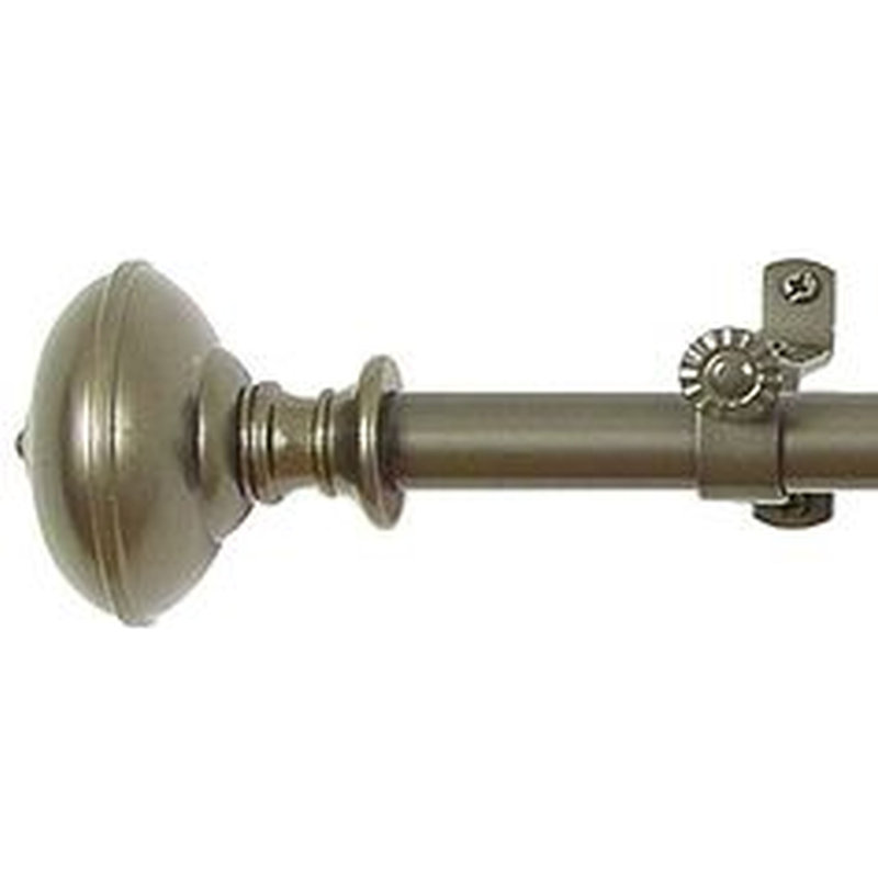 Tringle à rideaux simple Duncombe, H 1 po x l 86 po x P 1 po, Doré
