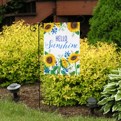 Drapeau de jardin Hello Sunshine