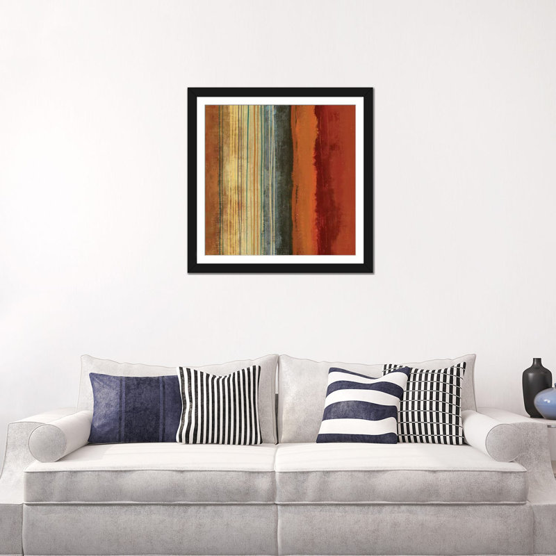« bordures », impression sur toile, Papier d'art encadré noir, Blanc, H 24 po x l 24 po x P 1 po