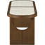 Banc en bois de noyer brun Canovia-69316359