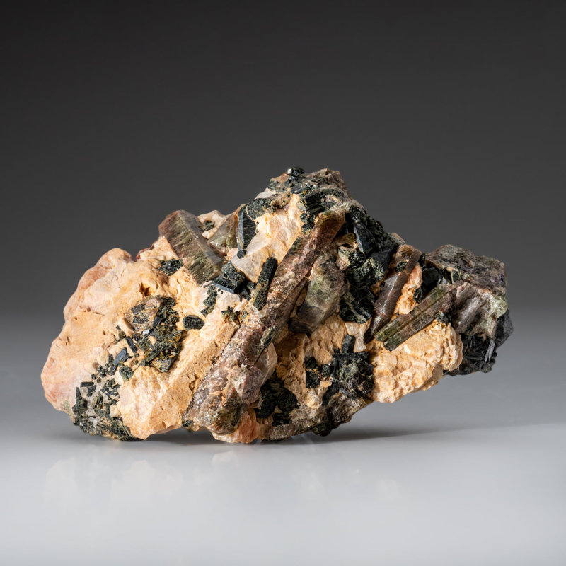 Green Beryl on Feldspar From from Minas Gerais, Brazil