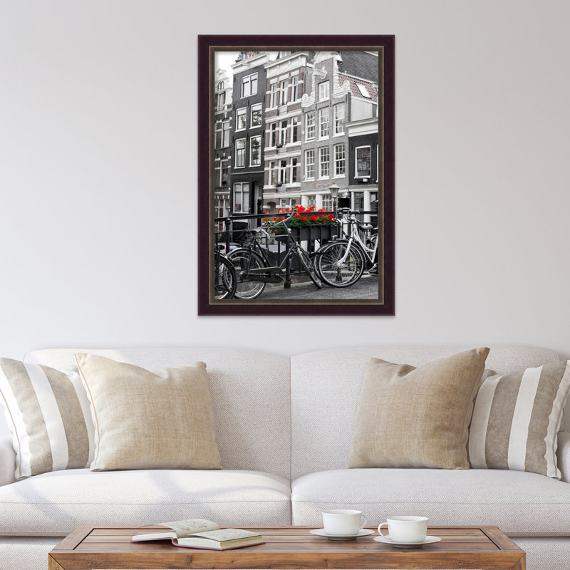 Cadre photo simple en bois Quinones, 24 po x 36 po