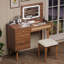Ensemble coiffeuse 39 "rétro avec miroir DEL