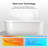 MonBlari 59" X 29" Acrylic Freestanding Soaking Bathtub with Overflow and Pop-up Drain For Bathroom-120392929