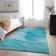 Premium Machine Washable Cerrito AMF507 Teal Rug