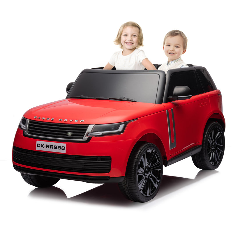 White 24V 2-Seater All-Terrain Ride-On Car with Remote Control