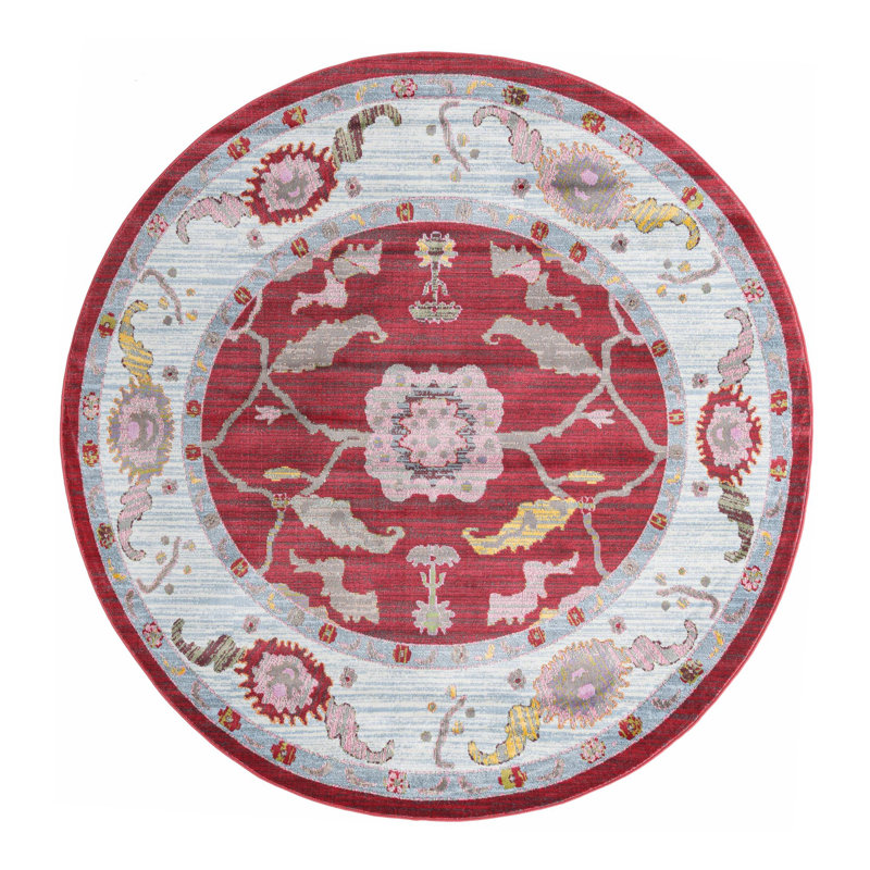 Tapis Paragon_Rouge, Rond 8 pi 2 po
