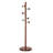 Solid Rubberwood Freestanding Coat Rack With 9 Hooks And Weighted Base