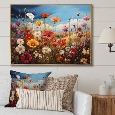 Wildflowers Symphony Field I, reproduction d'art sur toile