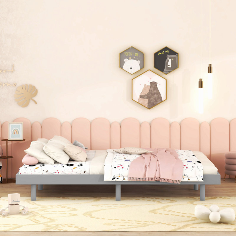 Modern Design Floating Platform Bed Frame, Full / Double