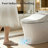 One-piece Smart Elongated Toilet | Heated Seat, Auto/foot Flush, Dual Flush 1/1.28 Gpf, Night Light, Knob Control