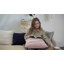 Housse de coussin plissée carrée en velours de polyester-292836114-303437169