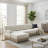 L-shaped, breathable, comfortable fringe-trimmed sofa-128969661-128969662