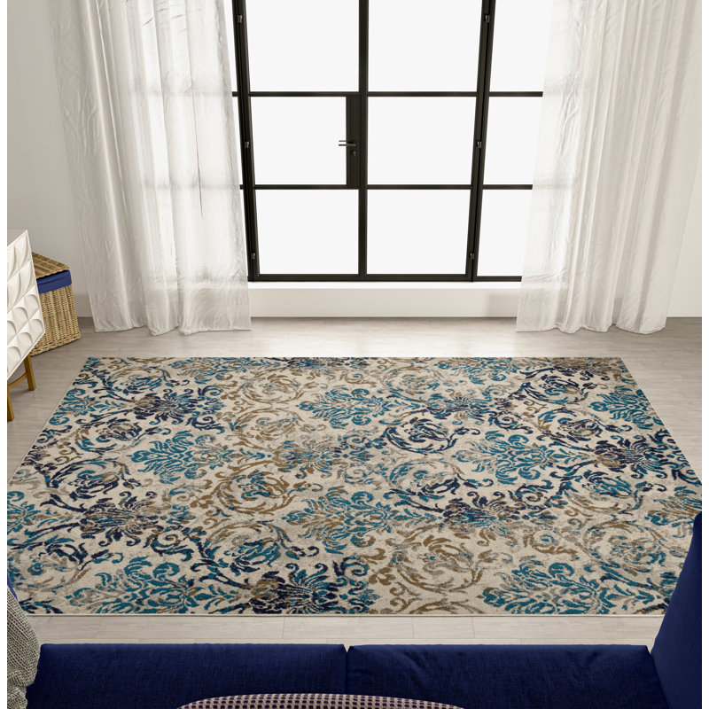 Tapis modernes Gem-110 pour le salon, Rectangle de 5 pi x 8 pi
