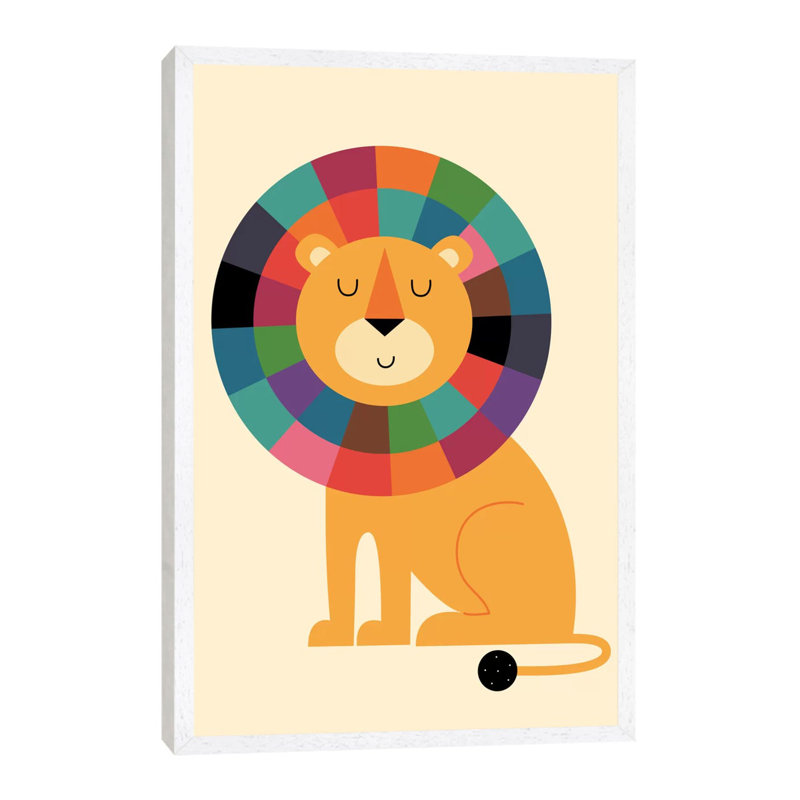 Mr. Confidence by Andy Westface - Print on Canvas, 152.5 cm H x 101.5 cm W, White Framed
