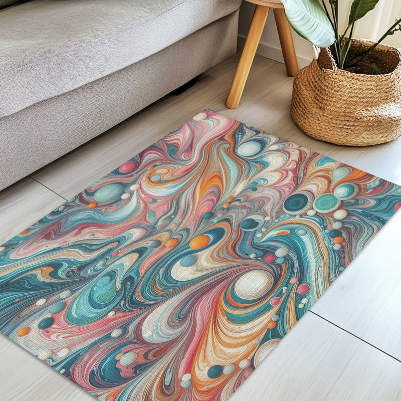 Tapis tressé en marbre Spectrum, Rectangulaire 3 pi x 5 pi