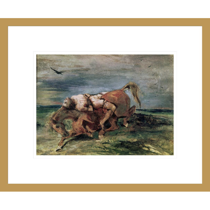 «Mazeppa» par Eugène Delacroix, impression giclée sur cadre, H 13,75 po x l 16,65 po