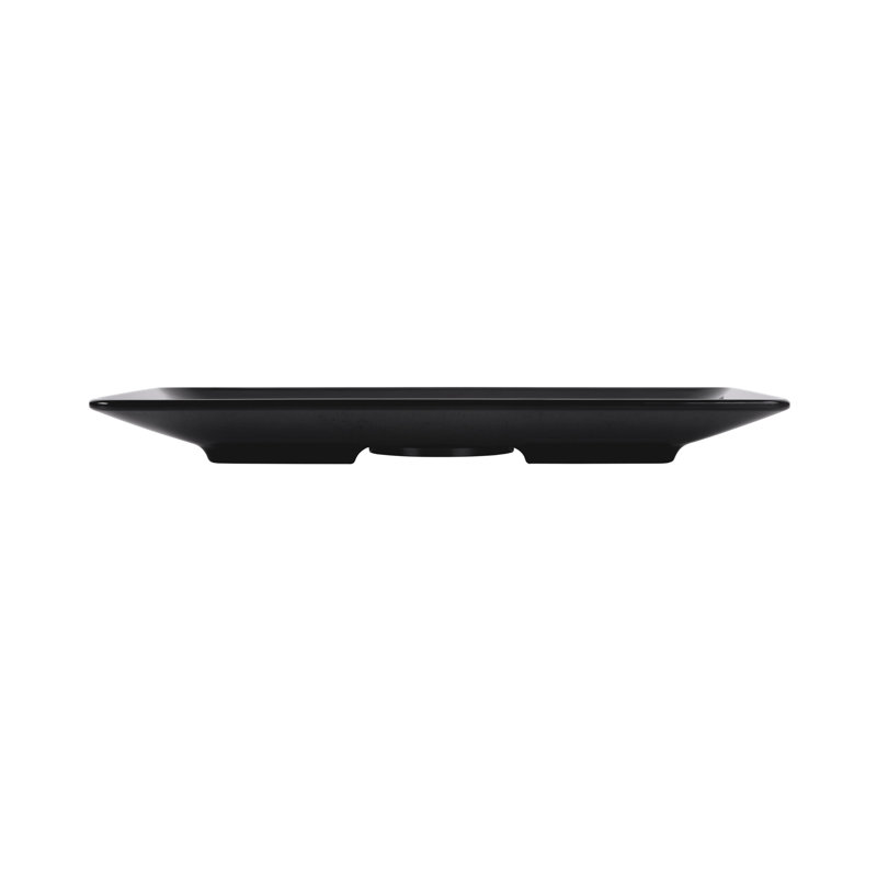 Elite Global Solutions Melamine Platter, Black, 1.63" H x 16" W x 8" D