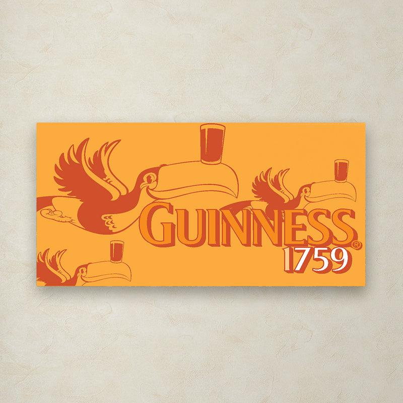 « Guinness 1759 » par Guinness Brewery-impression de publicité rétro sur toile, H 12 po x l 24 po x P 2 po