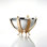 Metal Posh & Luxe Decorative Bowl in Silver/Gold
