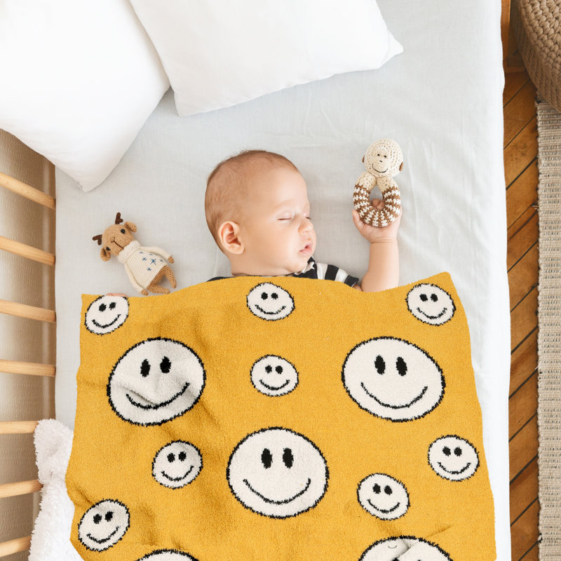 Jeté doux pour enfants , Jaune
