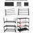 Upgrade 4-Tier Small Shoe Rack, Metal Stackable Kids Shoe Shelf Storage Shoe Stand Organizer For Closet Entryway Hallway,Zapateras Organizer For Shoes-144558435-144558434
