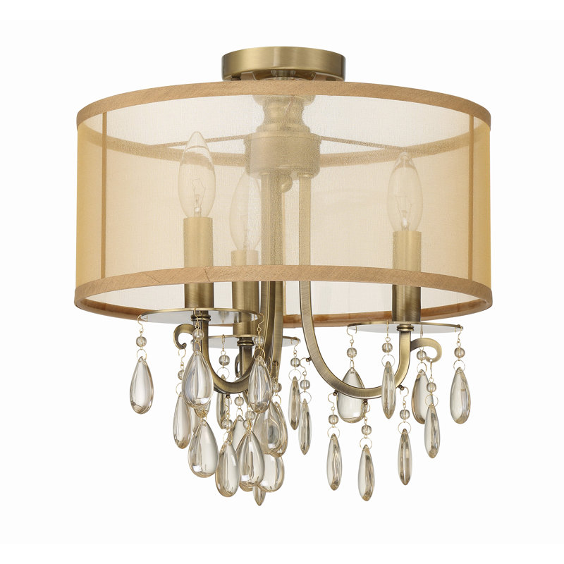 Walser 3 - Light 14" Chandelier Style Drum LED Semi Flush Mount