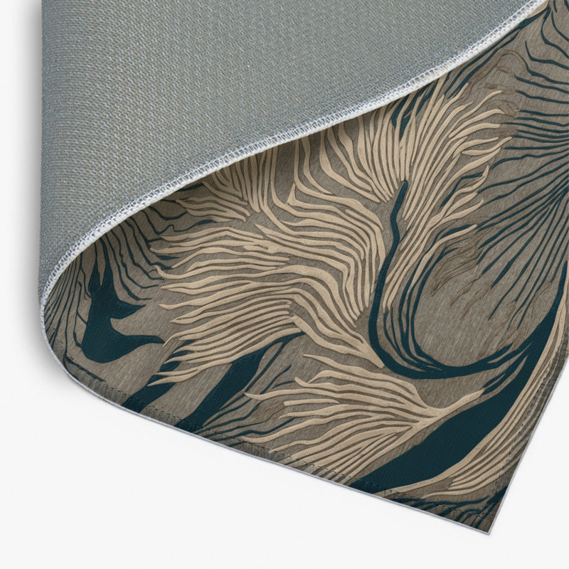 Tapis intérieur et extérieur gris Nature, Rectangulaire 2 pi x 3 pi