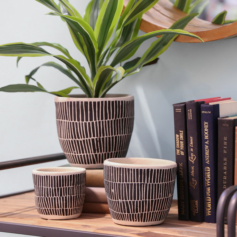Reames Pot Planter, Black