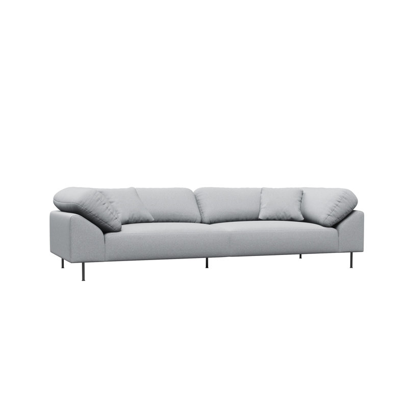 Collar 3-Seater, Cotton Blend, Ivory