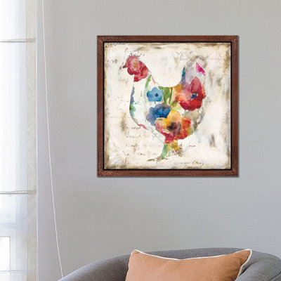 Flowered Hen 1 Piece Painting on Canvas