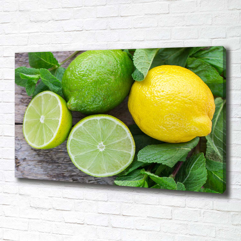 Lime And Lemon - Wrapped Canvas Print
