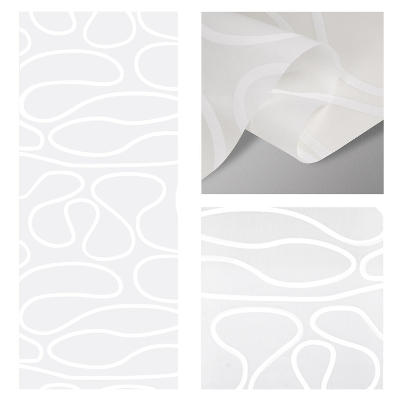 Semi-Sheer Vertical Blind, Satin Nickel, 88"W x 116"L