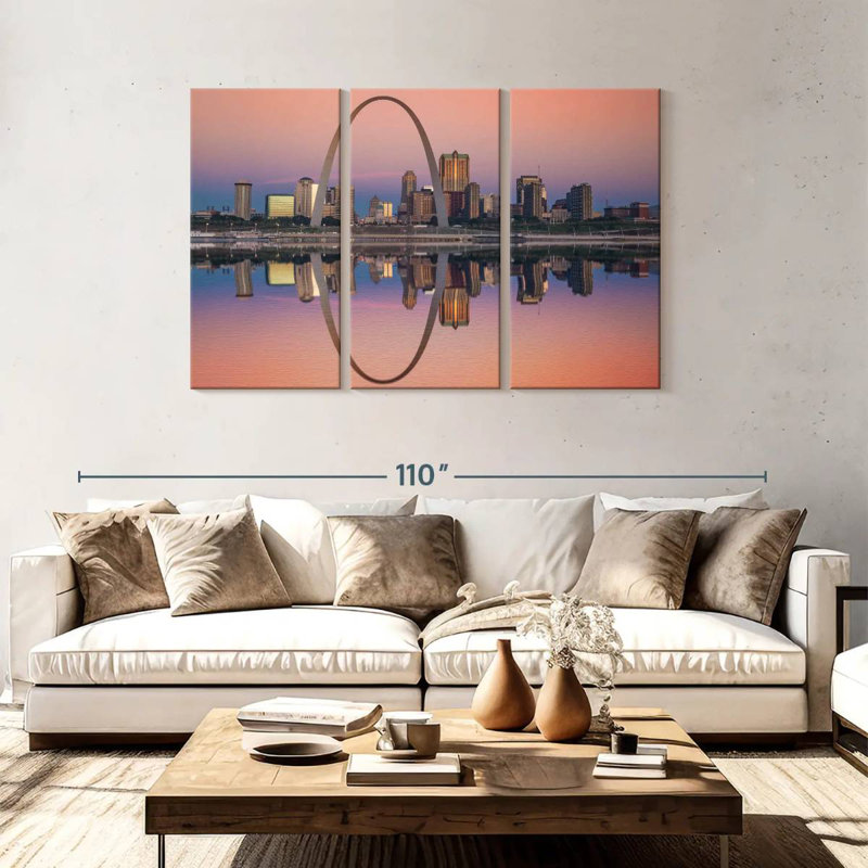 Syd St Louis Skyline, 48" H x 74" W