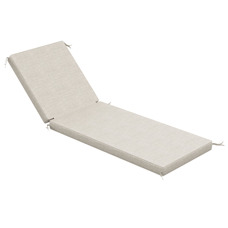 Sunbrella® Outdoor Chaise Cushion, Cast Silver, 26" W x 80" D