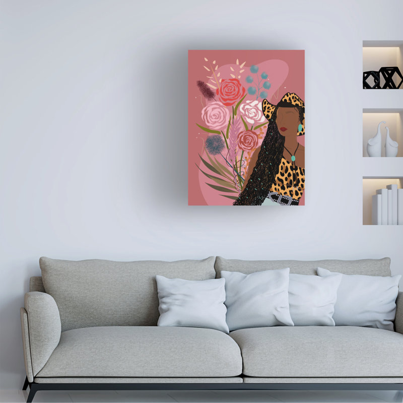 Art sur toile, bolognaise, brun, H 14 po x l 19 po