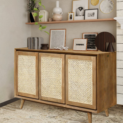 Steinber Solid Wood 3 - Door Accent Cabinet