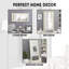 Miroir de plancher Duwaine, blanc-129260395