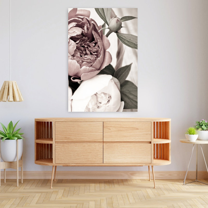 Opulent 2, art floral contemporain, H 48 po x l 32 po