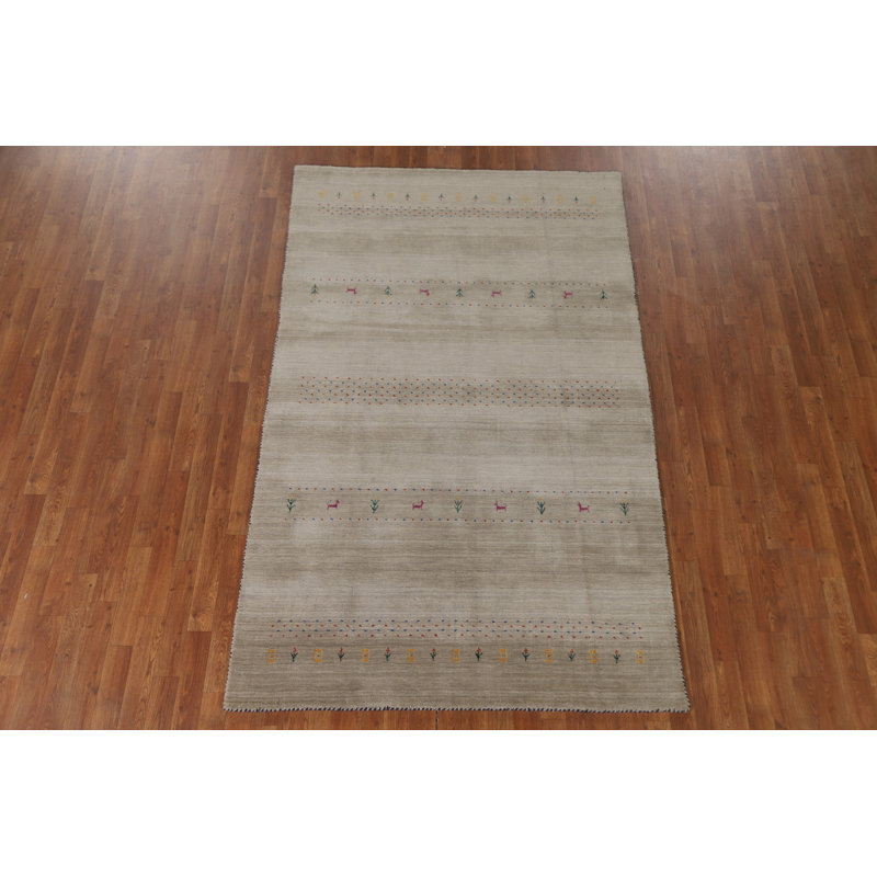 Tapis oriental fait à la main Gabbeh 5 x 8