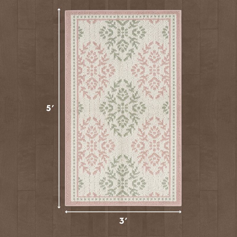 Laura Ashley Barnsley, Rectangulaire 3 pi x 5 pi, Rose