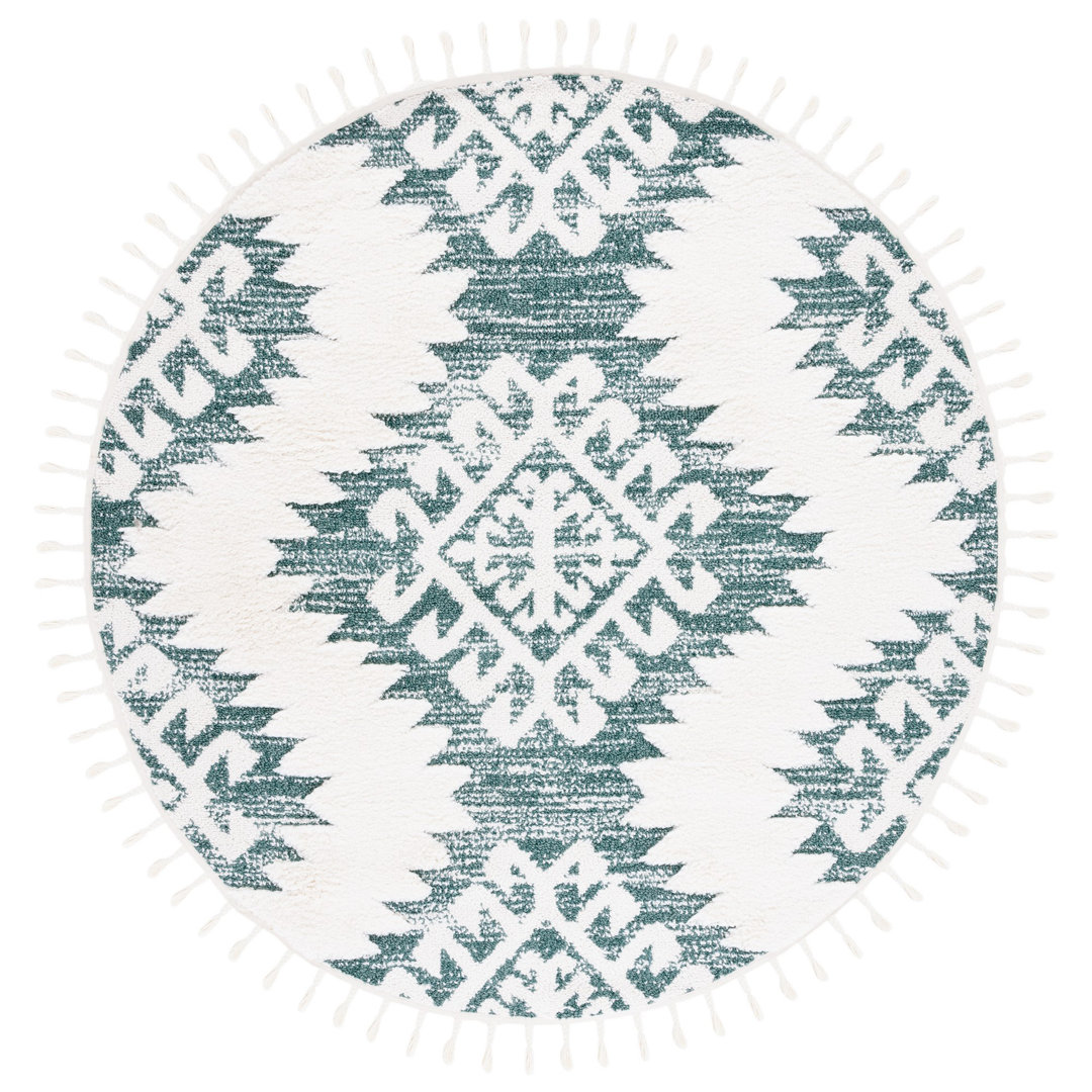 Moroccan Tassel Shag Performance Geometric Rug Safavieh Rug