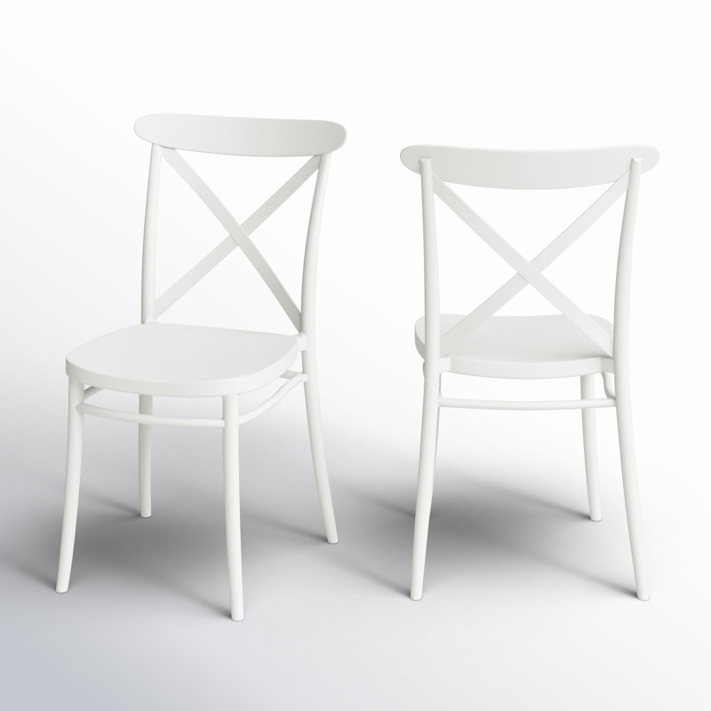 Chaise d'appoint de salle à manger Farrah, Blanc