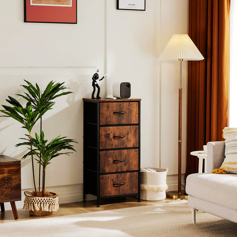 Commode à tiroirs, armoire, rangement pour vêtements, Brun / Noir