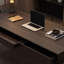 Bureau italien en bois fumé italien minimaliste-716534208