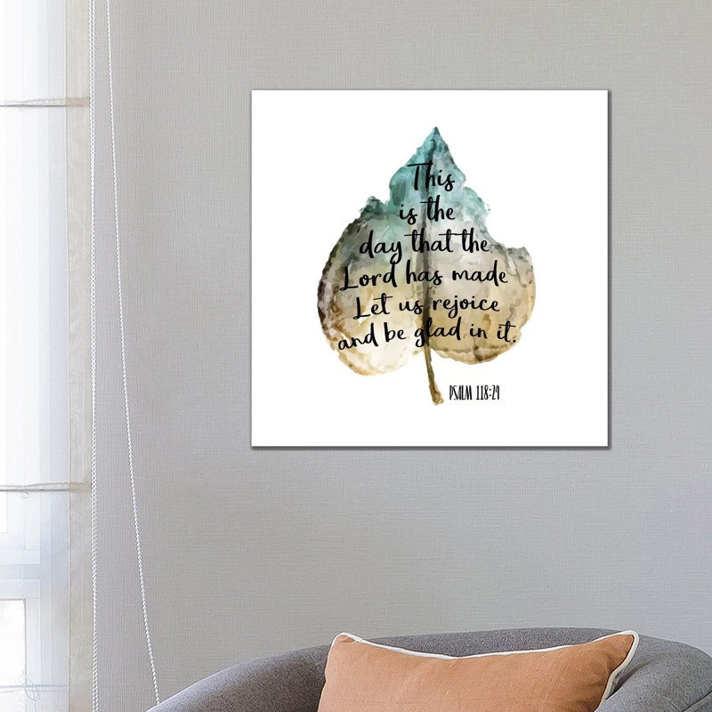 Psalm Leaf II by Kimberly Allen - Wrapped Canvas Print, 66.04 cm H x 66.04 cm W x 1.91 cm D
