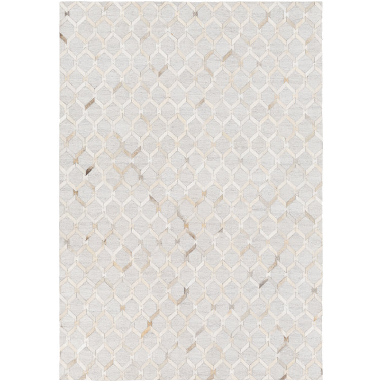 Yeats Leather Geometric Indoor Rug